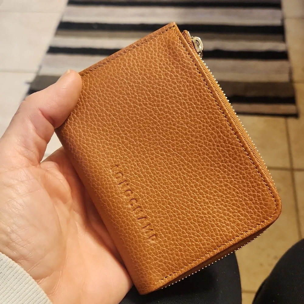 Longchamp Brown Leather Key & Card Holder Set - Picture 8 of 8